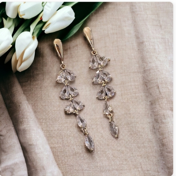 Leaf Drop Earrings - Picture 11 of 15